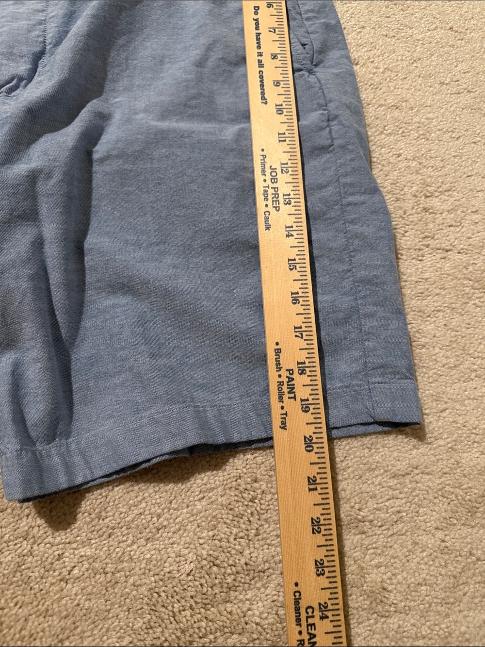 Vineyard Vines Men's Flat-Front Shorts — Heathered Blue - Picture 6 of 7